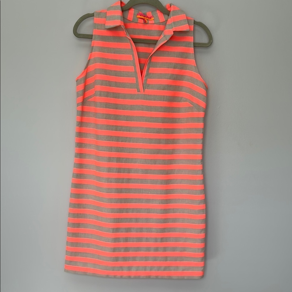 Vilagallo Striped Sleeveless Dress